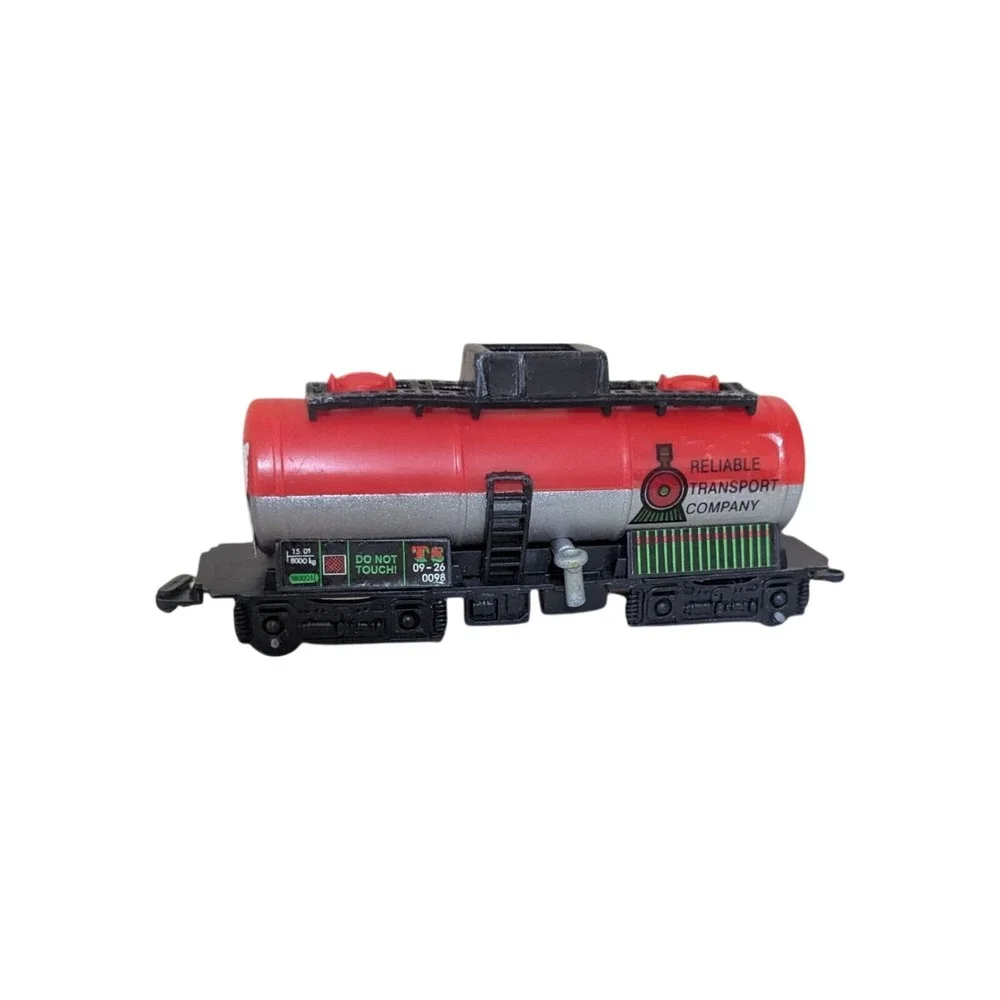 Reliable Transport Company Tanker Train‎ Car Red Silver Plastic Model 5.5 Inch